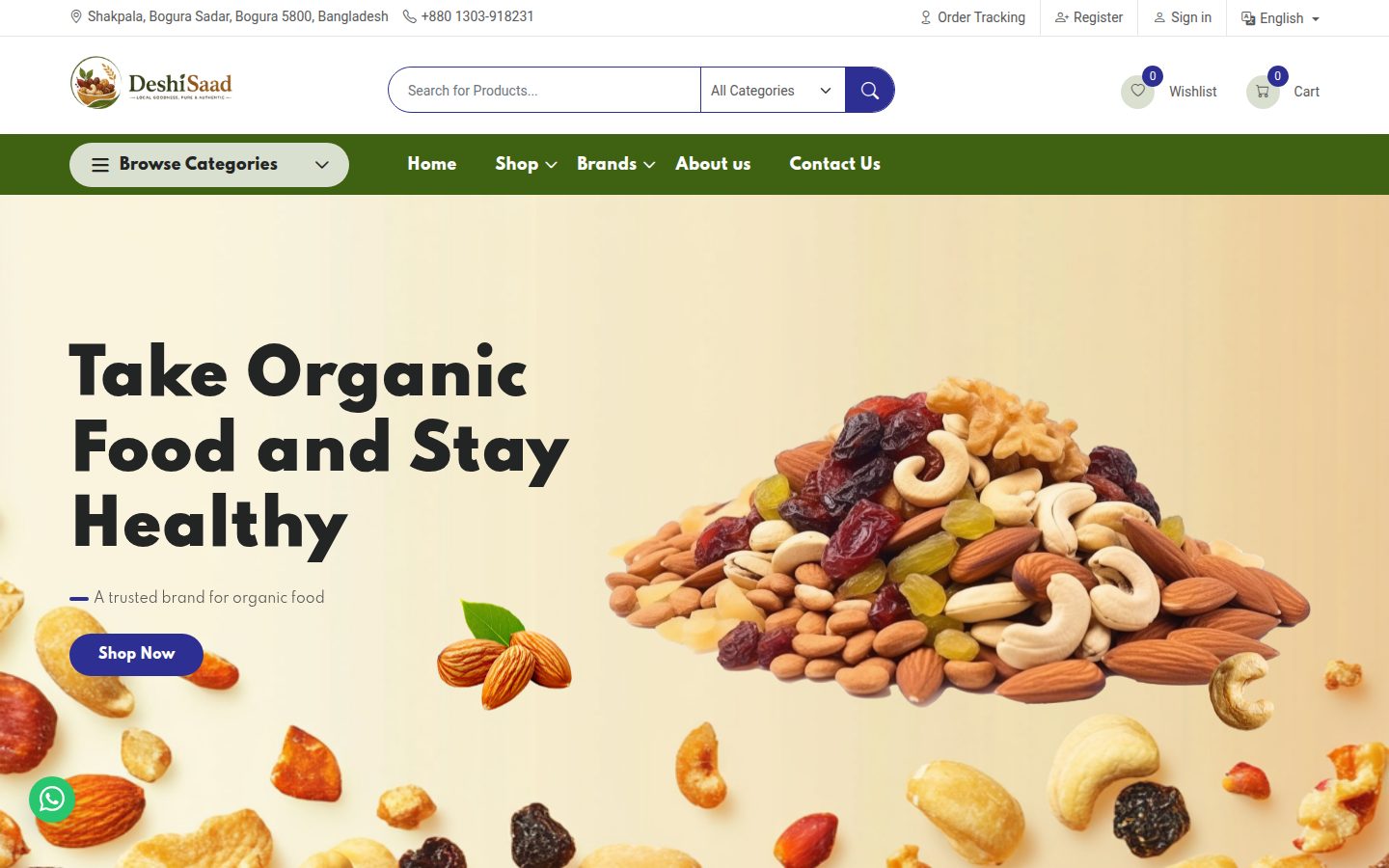 DeshiSaad — Organic Food & Grocery Store