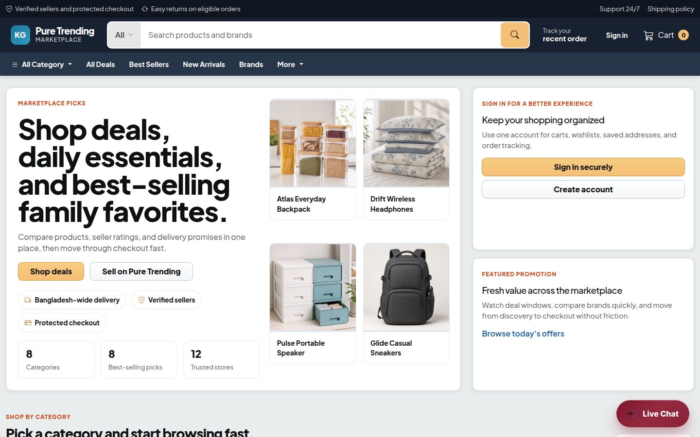 Pure Trending — Deals Marketplace